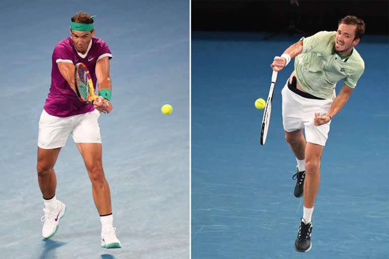 Rafael Nadal y Daniil Medvédev: el grande de la historia y el que despunta, el treintañero y el veinteañero, el zurdo y el diestro, el disciplinado y el dícolo; todo un duelo de opuestos en la final del Abierto de Australia.