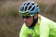 Cycling - Tour de France cycling race - Training ahead of the weekend's start - Coutances, France - 1/07/2016 - Tinkoff team rider Alberto Contador of Spain during a training session - REUTERS/Juan Medina