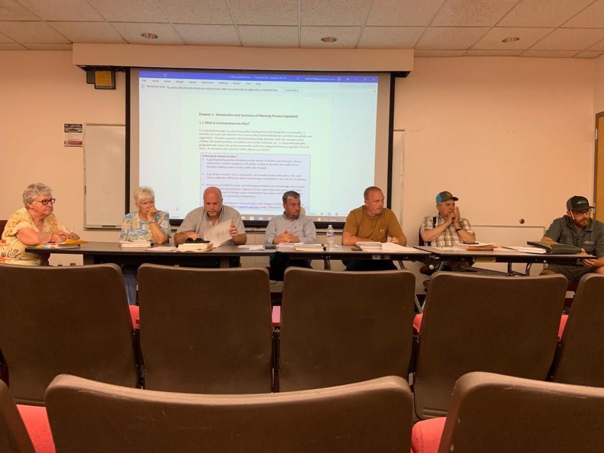 The Madison County Planning Board unanimously voted to table its vote on a draft of the 2030 County Comprehensive Plan May 31 at A-B Tech's Marshall campus.