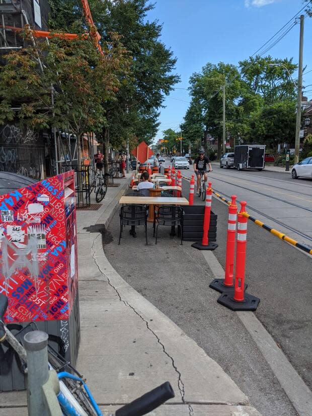 Barque Smokehouse set up a patio in the city allotted space last year. But owner David Neinstein said it was unmanageable for staff to monitor their customers. 