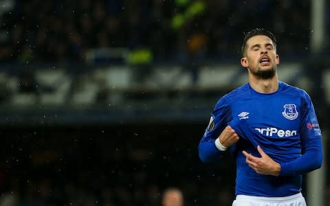 Kevin Mirallas looks dejected - Credit: Robbie Jay Barratt/Getty Images