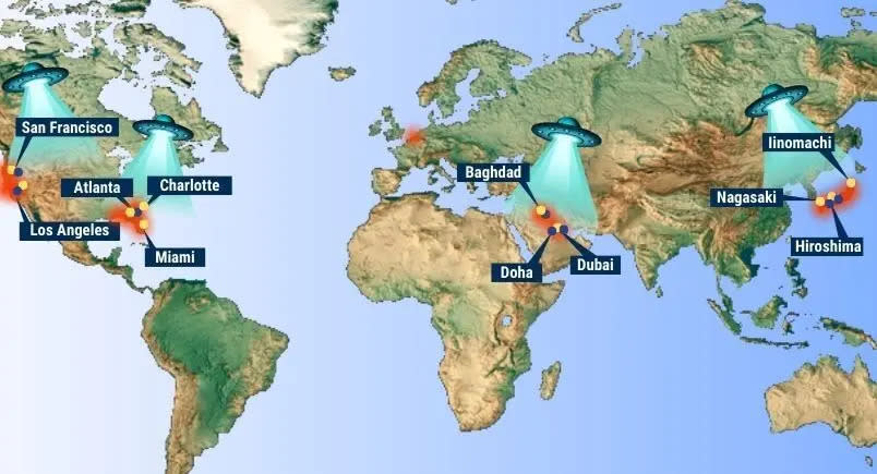 UFO UAP hotspot map