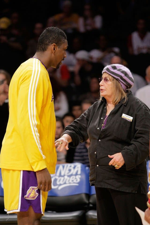 Ron Artest and Penny Marshall