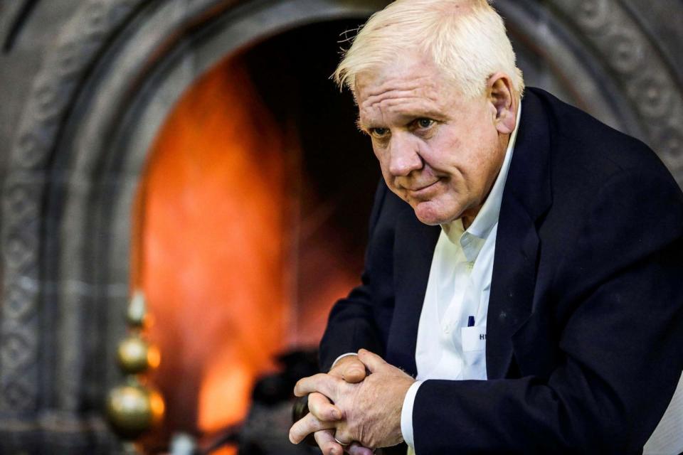 PHOTO: Harlan Crow, chairman and chief executive officer of Crow Holdings LLC, sits for a photograph at the Old Parkland estate offices in Dallas, Texas, Oct. 2, 2015. (Chris Goodney/Bloomberg via Getty Images)