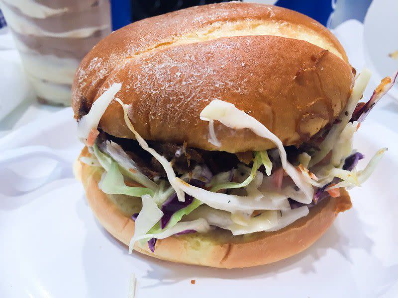 Barbecue beef brisket sandwich from Costco