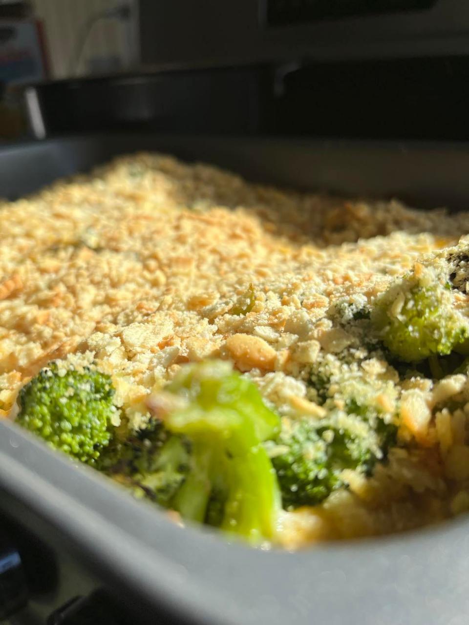 A broccoli casserole with six simple ingredients.