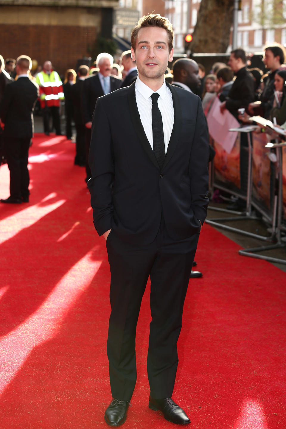 LONDON, ENGLAND - APRIL 10: Actor Tom Mison attends the European premiere of "Salmon Fishing in the Yemen" at ODEON Kensington on April 10, 2012 in London, England. (Photo by Tim Whitby/Getty Images)