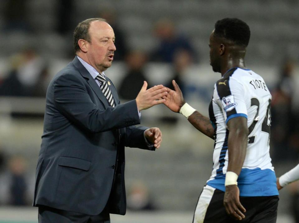 Benitez praised Tiote's character and professionalism (Getty)