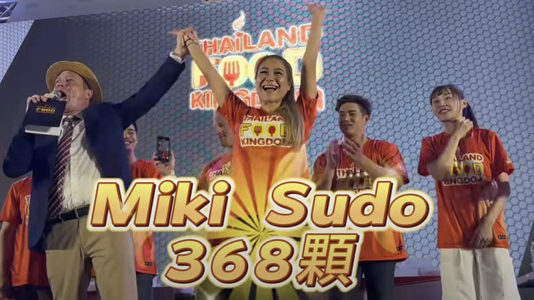 Miki Sudo wins at Thailand Food Kingdom