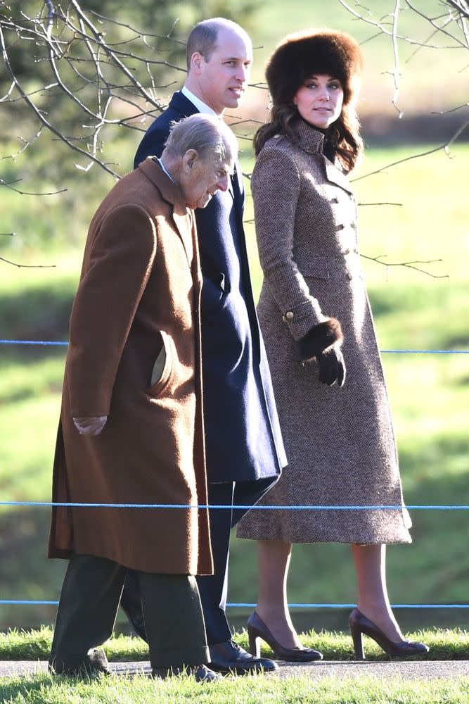 Prince Philip, Prince William and Kate Middleton