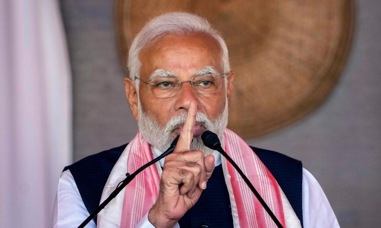 <span>India’s prime minister, Narendra Modi, also faces a general election in April or May, further limiting the time available to reach a deal. </span><span>Photograph: Anupam Nath/AP</span>