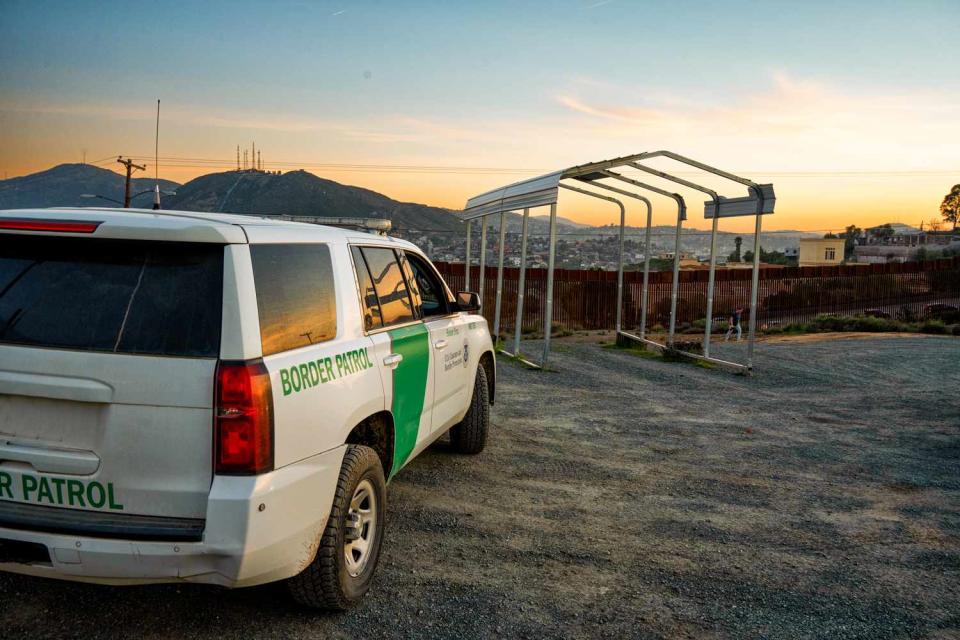 <p>Getty</p> U.S. Border Patrol vehicle