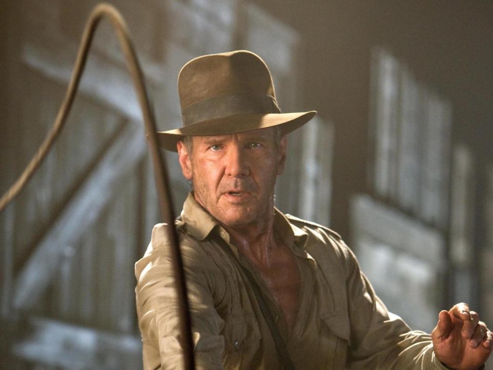 Harrison Ford playing Indiana Jones (Rex Features)