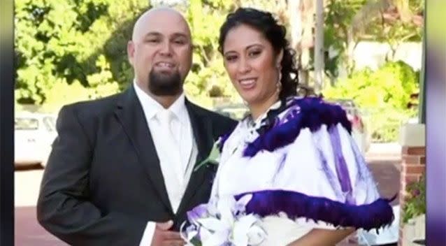 The couple on their wedding day. Source: 7 News