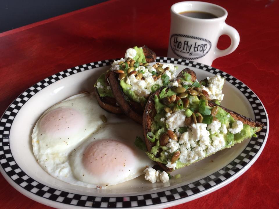 Featuring items like green eggs and ham, crab cakes and pumpkin seed avocado toast, the Fly Trap in Ferndale guarantees to provide a unique breakfast experience.