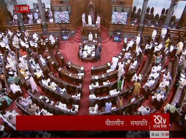 Visual of Rajya Sabha (Photo/ANI)