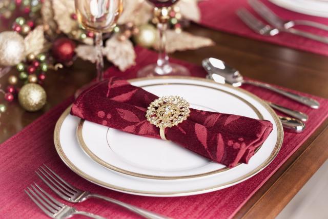 Kim Seybert 12 Days of Christmas Cocktail Napkins, Set of 12