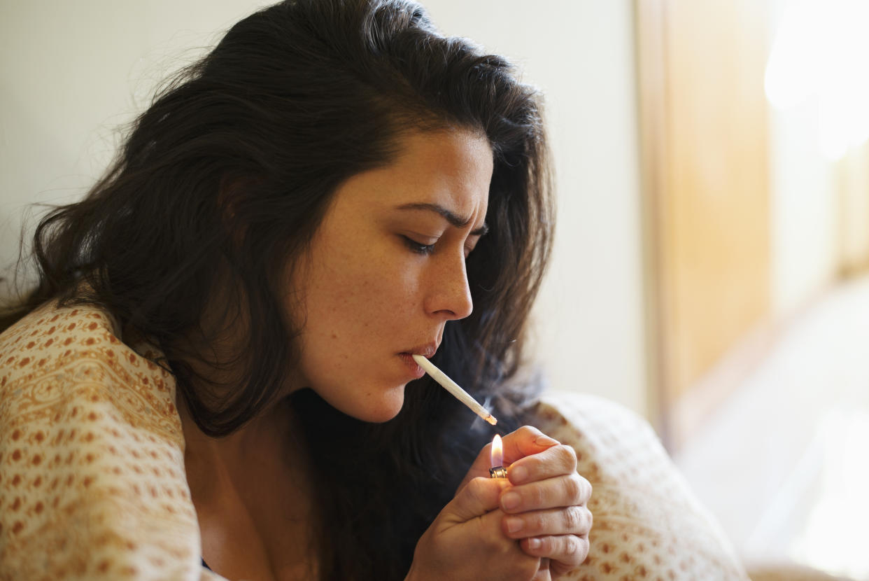 Woman smoking