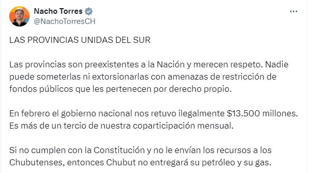 El reclamo de Nacho Torres