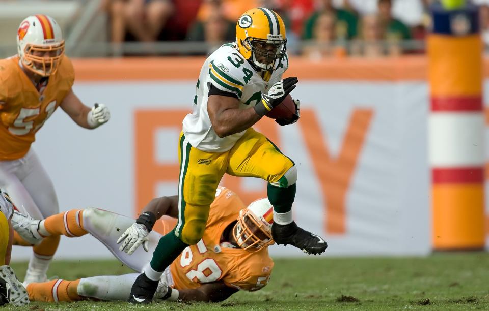 Former Green Bay running back Ahman Green was sentenced to 18 months of probation on Thursday after an incident with his daughter. (J. Meric/Getty Images)