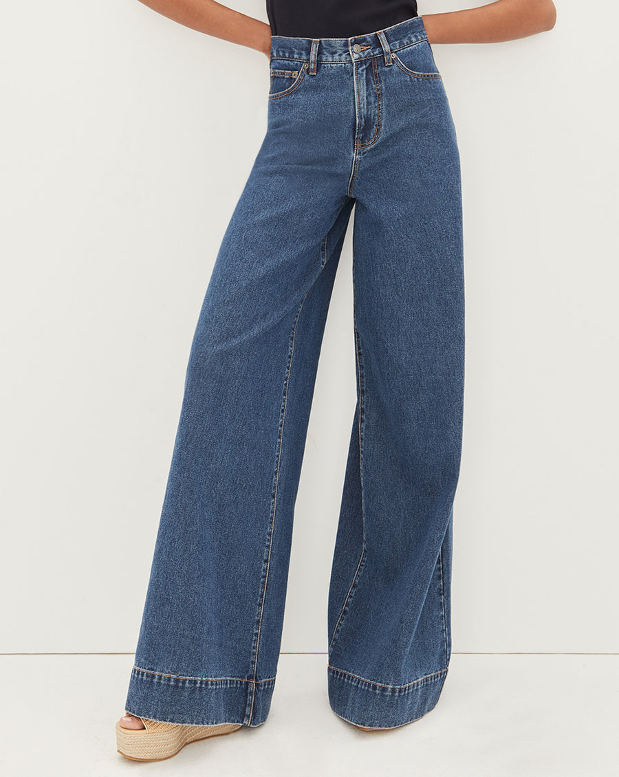 Veronica Beard Haizley Wide-Leg Jeans