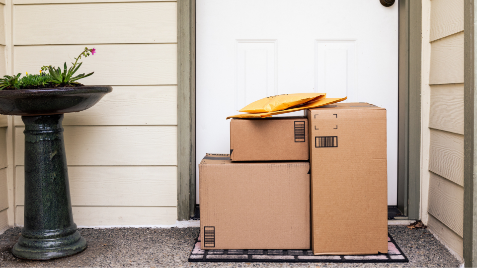 Get packages delivered directly to your door with Amazon Prime.