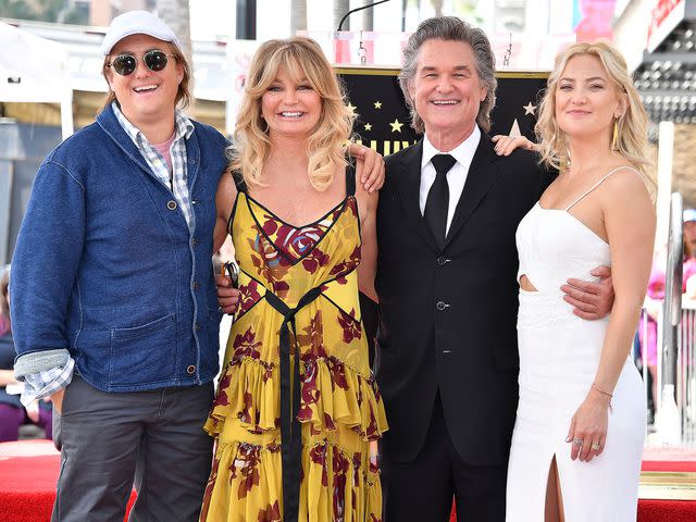 Steve Granitz/WireImage Boston Russell, Goldie Hawn, Kurt Russell and Kate Hudson in 2017