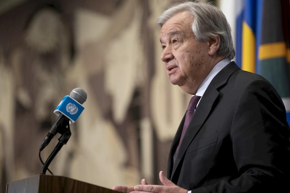 聯合國秘書長古特瑞斯(Antonio Guterres)。(UN Photo/Mark Garten)