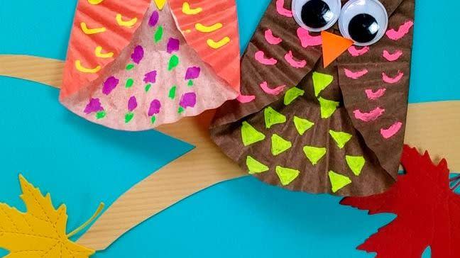 thanksgiving crafts for kids owls