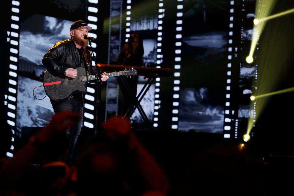 AMERICAN SONG CONTEST -- The Live Qualifiers Part 3 Episode 103 -- Pictured: Tyler Braden (TN) -- (Photo by: Trae Patton/NBC/NBCU Photo Bank via Getty Images)