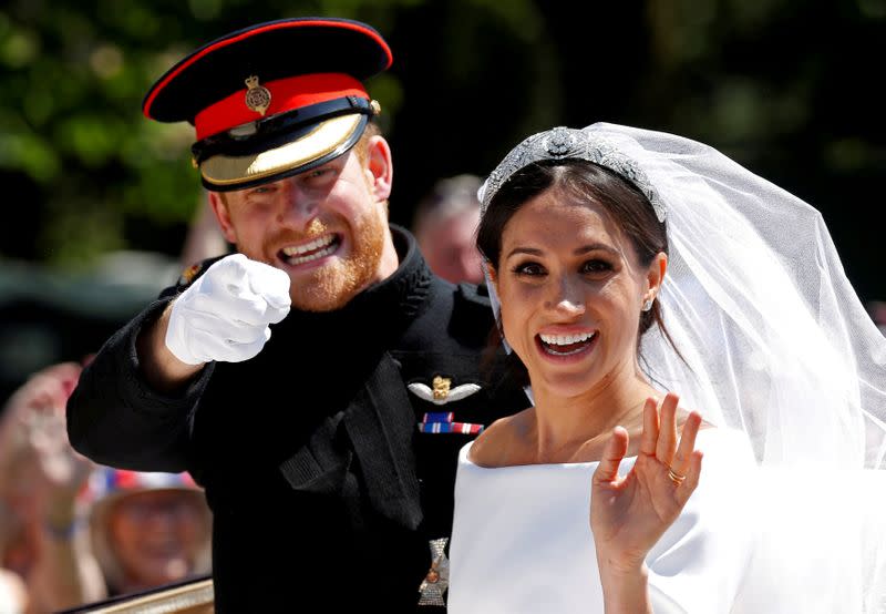FILE PHOTO: FILE PHOTO: Prince Harry, Queen Elizabeth's grandson, marries U.S. actress Meghan Markle in Windsor