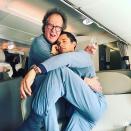 <p>Bloom and his <em>Pirates of the Caribbean: Dead Men Tell No Tales</em> costar Geoffrey Rush goofed around in their matching jammies while flying around the world promote their flick. “F<span title="Edited">irst mate flyers our new fragrance campaign launches next week </span><span title="Edited"><a rel="nofollow noopener" href="https://www.instagram.com/explore/tags/deepseasmells/" target="_blank" data-ylk="slk:#deepseasmells;elm:context_link;itc:0;sec:content-canvas" class="link ">#deepseasmells</a> <a rel="nofollow noopener" href="https://www.instagram.com/explore/tags/barbossa/" target="_blank" data-ylk="slk:#barbossa;elm:context_link;itc:0;sec:content-canvas" class="link ">#barbossa</a> <a rel="nofollow noopener" href="https://www.instagram.com/explore/tags/willturner/" target="_blank" data-ylk="slk:#willturner;elm:context_link;itc:0;sec:content-canvas" class="link ">#willturner</a><a rel="nofollow noopener" href="https://www.instagram.com/explore/tags/pirates/" target="_blank" data-ylk="slk:#pirates;elm:context_link;itc:0;sec:content-canvas" class="link ">#pirates</a>,</span><span title="Edited">” cracked the actor. </span>(Photo: <a rel="nofollow noopener" href="https://www.instagram.com/p/BULAtrgg3kL/" target="_blank" data-ylk="slk:Orlando Bloom via Instagram;elm:context_link;itc:0;sec:content-canvas" class="link ">Orlando Bloom via Instagram</a>) </p>