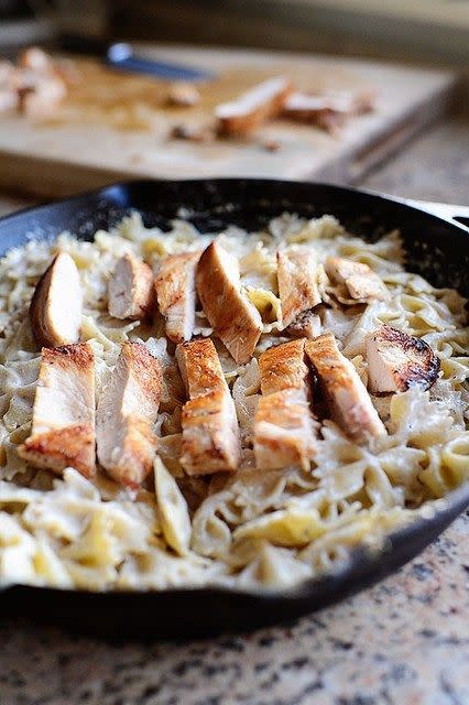 Bowtie Chicken Alfredo