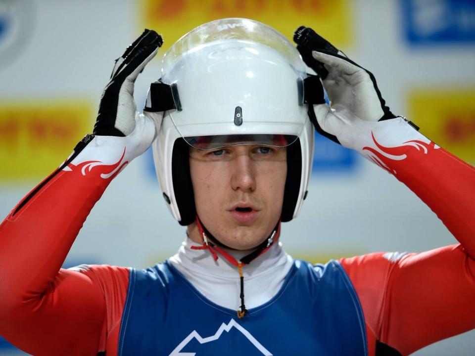 Mateusz Sochowicz, pictured at the 2021 world championships, was on a training run and crashed into a barrier that should have been open when a sled is in the track, according to a release from the Polish Toboggan Sports Association.   (Daniel Kopatsch/Getty Images - image credit)