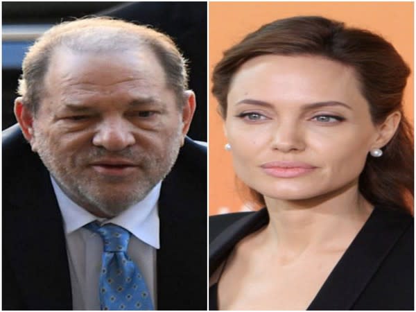 Harvey Weinstein and Angelina Jolie (Image source: Instagram)