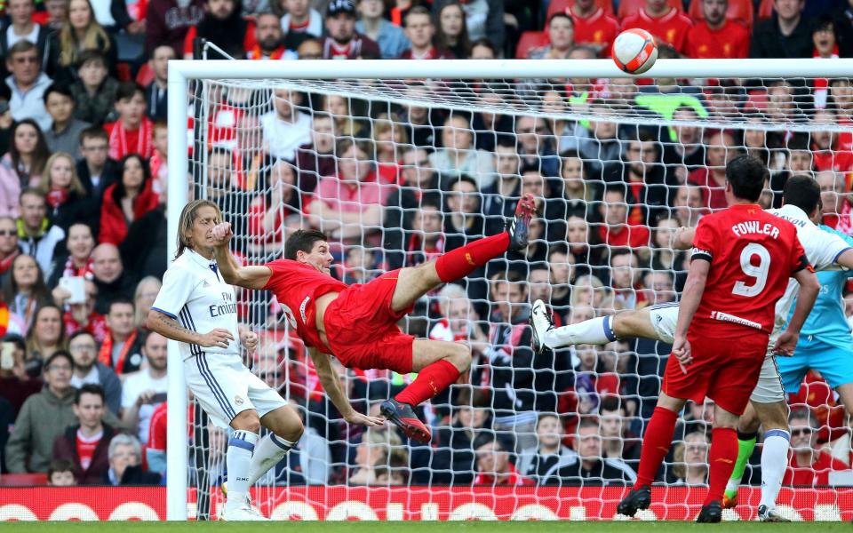 gerrard bicycle kick - Credit: PA