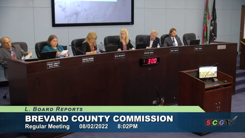 Brevard County Commission at the Aug. 2 meeting.