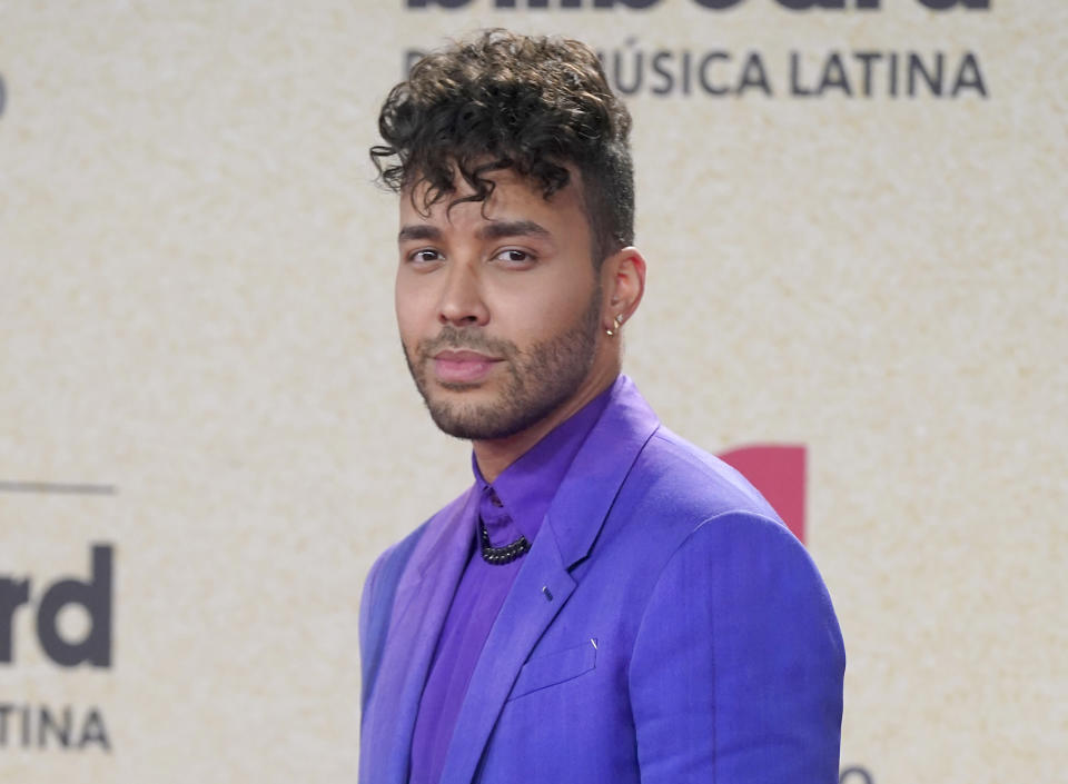 Prince Royce llega a los Premios Billboard de la Música Latina el jueves 23 de septiembre de 2021, en el Watsco Center en Coral Gables, Florida. Prince Royce actuará en el festival Rumbazo en Las Vegas el 10 de septiembre de 20222. (Foto AP/Marta Lavandier, archivo)