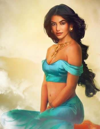 Princess Jasmine from Disney's Aladdin comes to "real" life via a graphic artist's rendering