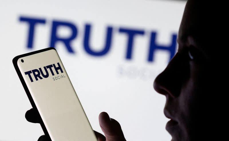 FILE PHOTO: Illustration shows Truth social network logo