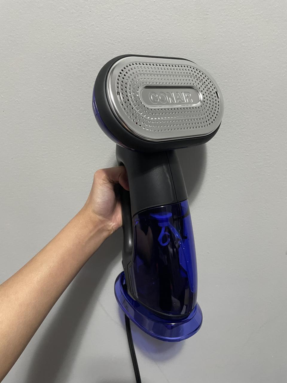 I tried the 2-in-1 turbo iron and steamer by Conair.