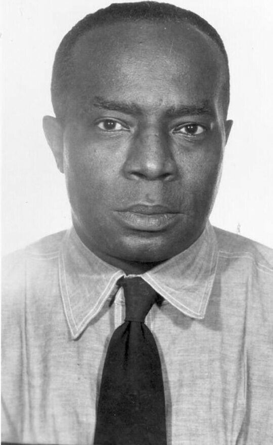 Photo of Ellsworth Bumpy Johnson in the United States Penitentiary in Leavenworth Kansas in 1954.