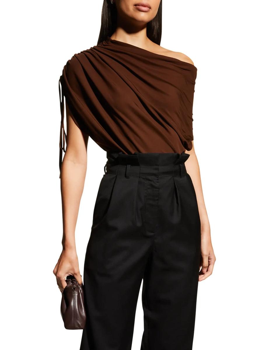 <p>This <span>Halston Monroe Shirred Jersey Top</span> ($207, originally $295) will embrace your figure, molding itself into an architectural piece. I love how it plays in the intersection of art and fashion.</p>