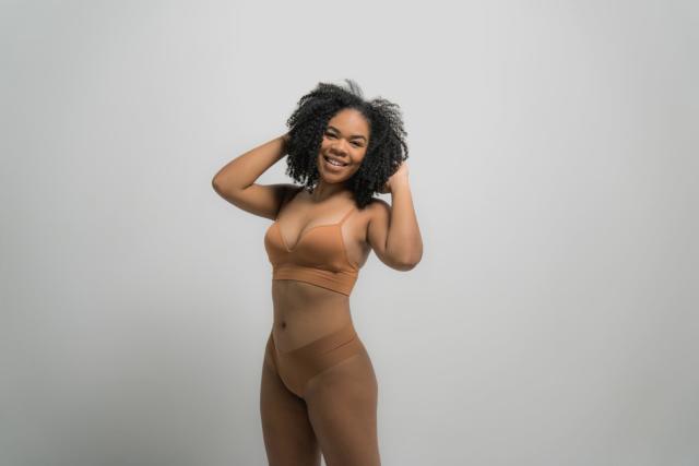 Skims Open Bust Arm Shaper in Brown