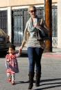 Katherine Heigl and husband Josh Kelly adopted daughter, Naleigh, from South Korea. (11/27/2011)