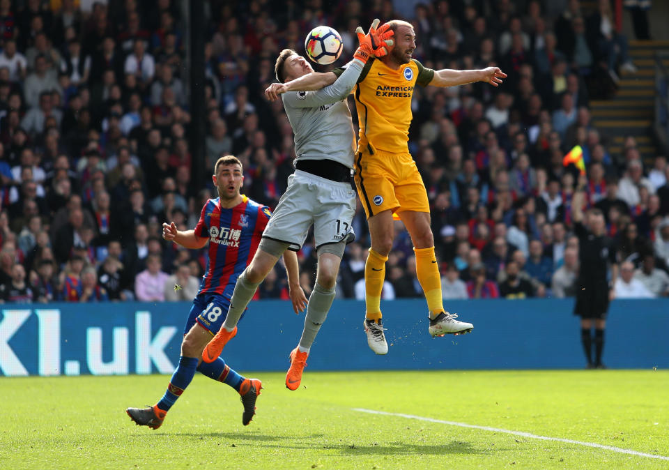 Wayne Hennessey made some crucial stops to keep Crystal Palace in the game