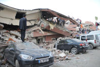 More than 200 people were killed and hundreds more feared dead on Monday after an earthquake struck parts of southeast Turkey, where rescue teams worked through the night to try to free survivors crying for help from under rubble.