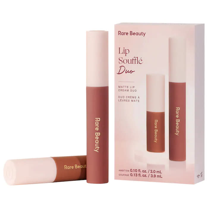 Rare Beauty by Selena Gomez Lip Soufflé Matte Lip Cream Duo. Image via Sephora.