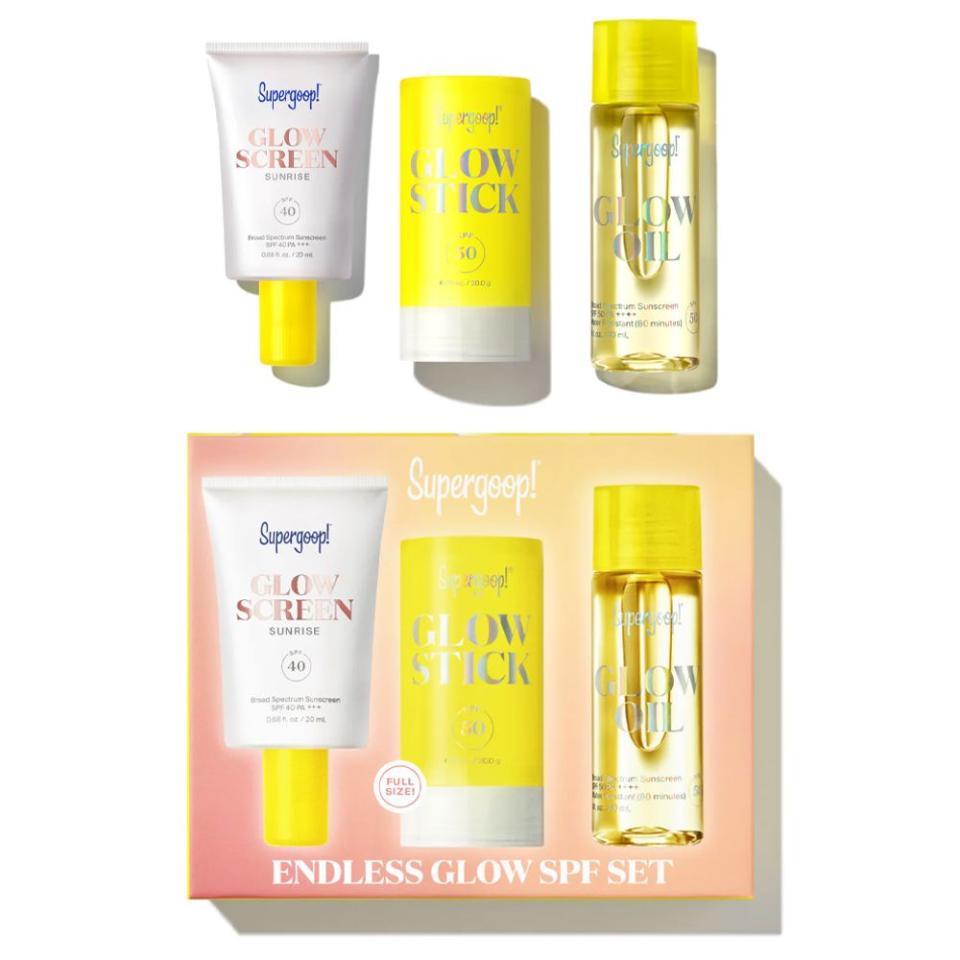 <p><a href="https://go.redirectingat.com?id=74968X1596630&url=https%3A%2F%2Fsupergoop.com%2Fproducts%2Fendless-glow-spf-set%3Fvariant%3D40920114102370&sref=https%3A%2F%2Fwww.bestproducts.com%2Flifestyle%2Fg61084480%2Fbest-beach-gifts%2F" rel="nofollow noopener" target="_blank" data-ylk="slk:Shop Now;elm:context_link;itc:0;sec:content-canvas" class="link ">Shop Now</a></p><p>Endless Glow SPF Set</p><p>supergoop.com</p><p>$44.00</p>