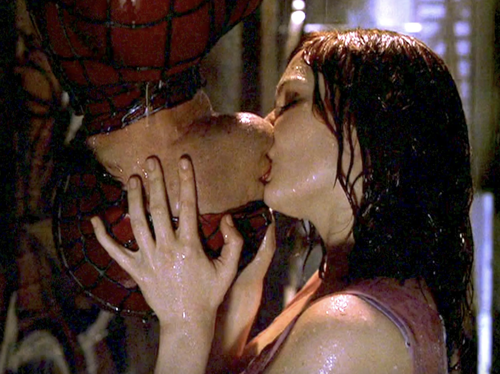 Kirsten Dunst says she’s proud of her upside-down ‘Spider-Man’ kiss with Toby Maguire (Marvel)